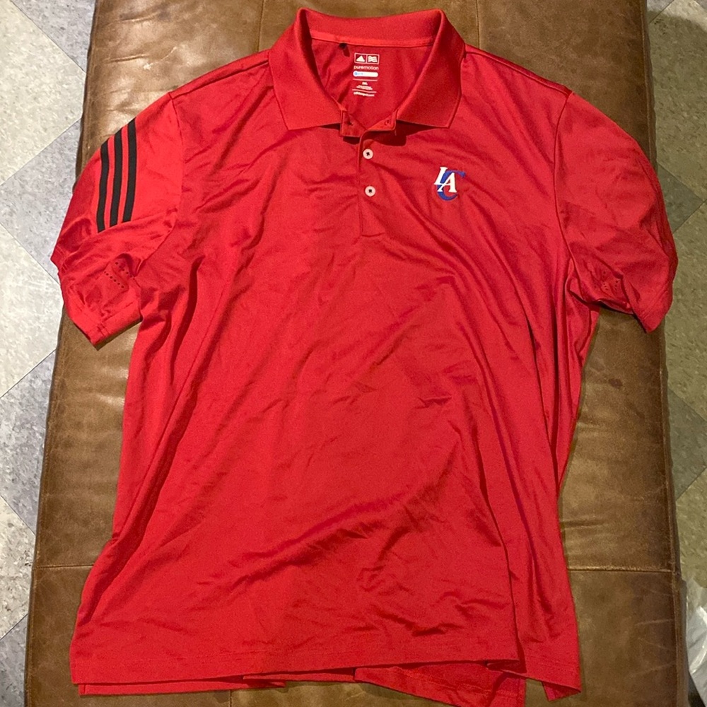 Adidas polo shirt, LA Clippers